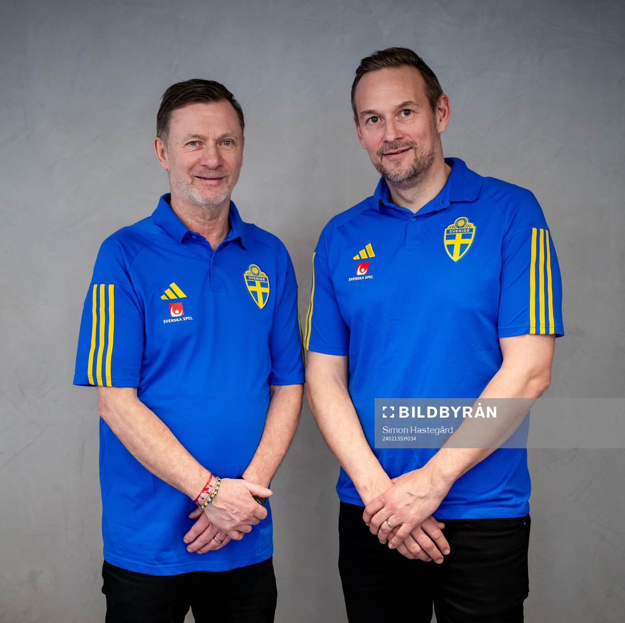 Sveriges förbundskapten Peter Gerhardsson och