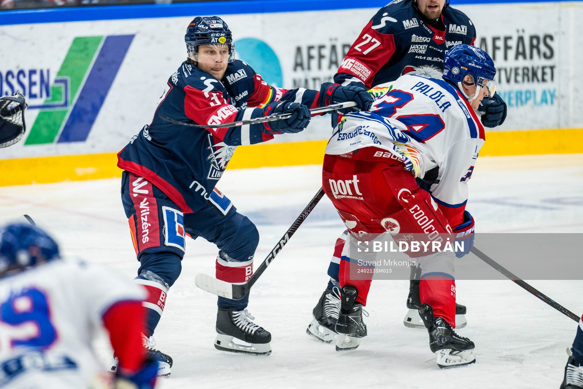 Linköpings Jesper Pettersson och Oskarshamns Olli Palola