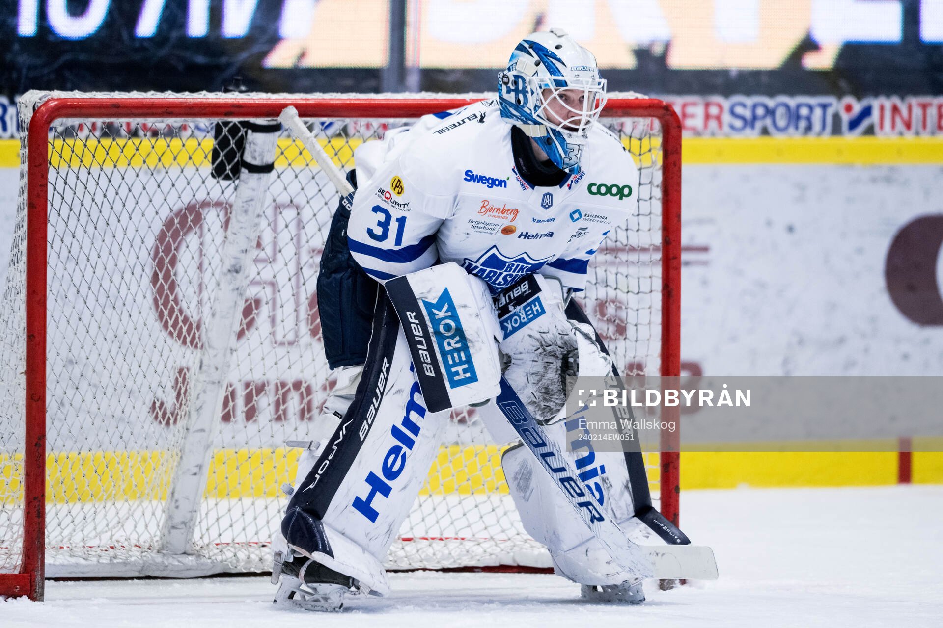 Karlskogas målvakt Marcus Hellgren Smed