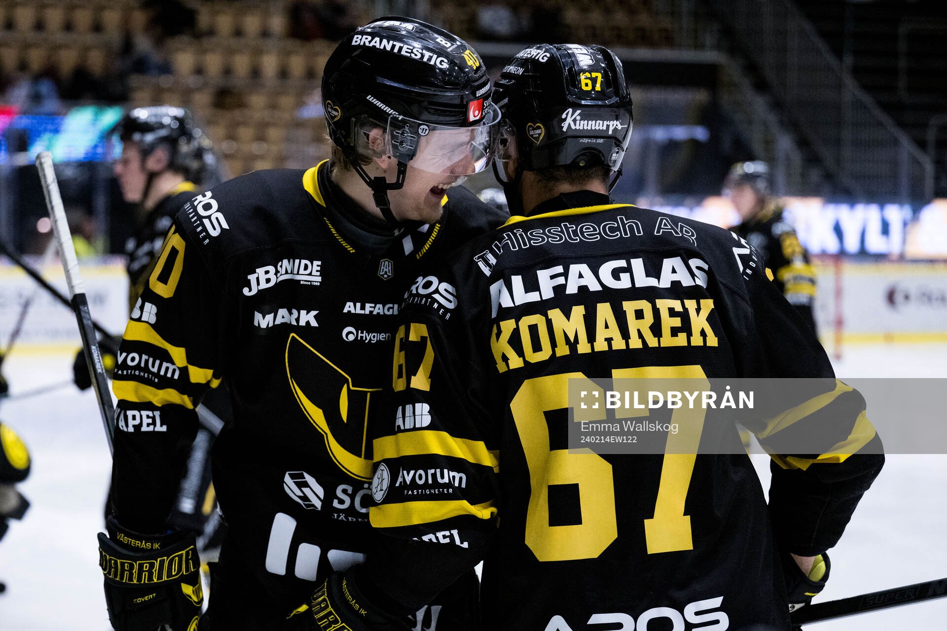 Västerås Isak Skedung och Konstantin Komarek jublar