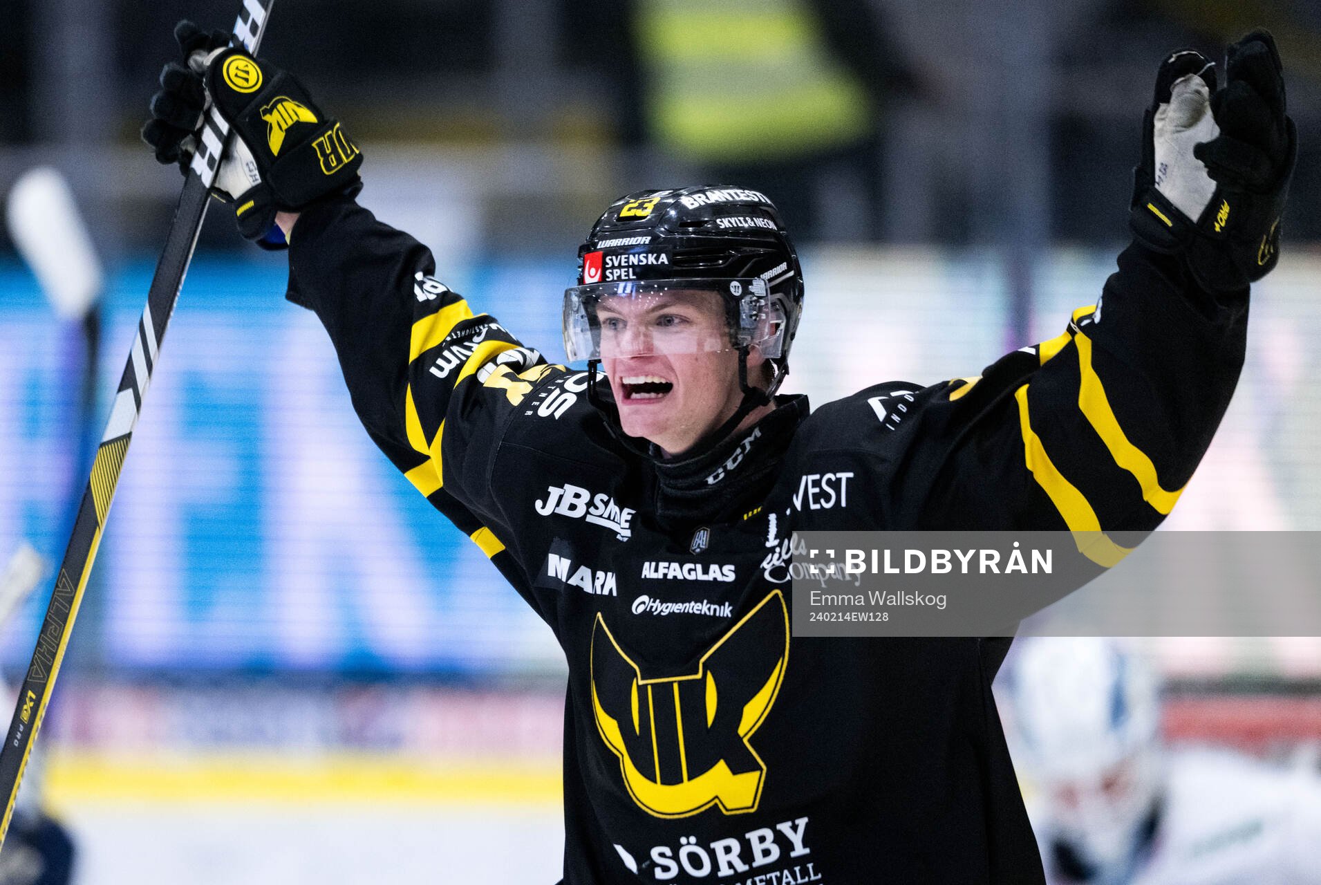 Västerås Adam Hofbauer jublar