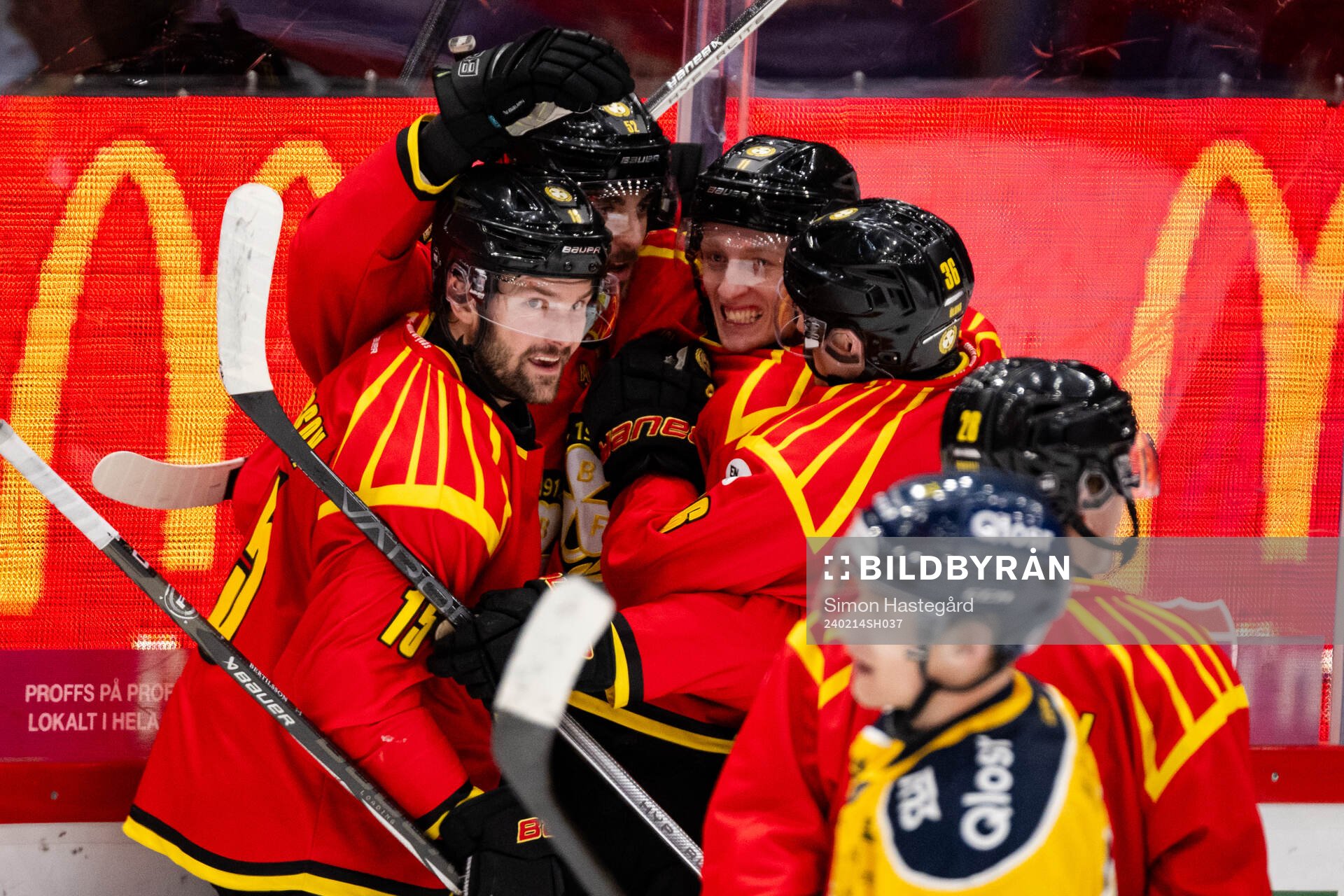 Brynäs Simon Bertilsson , Jack Kopacka och Oliver