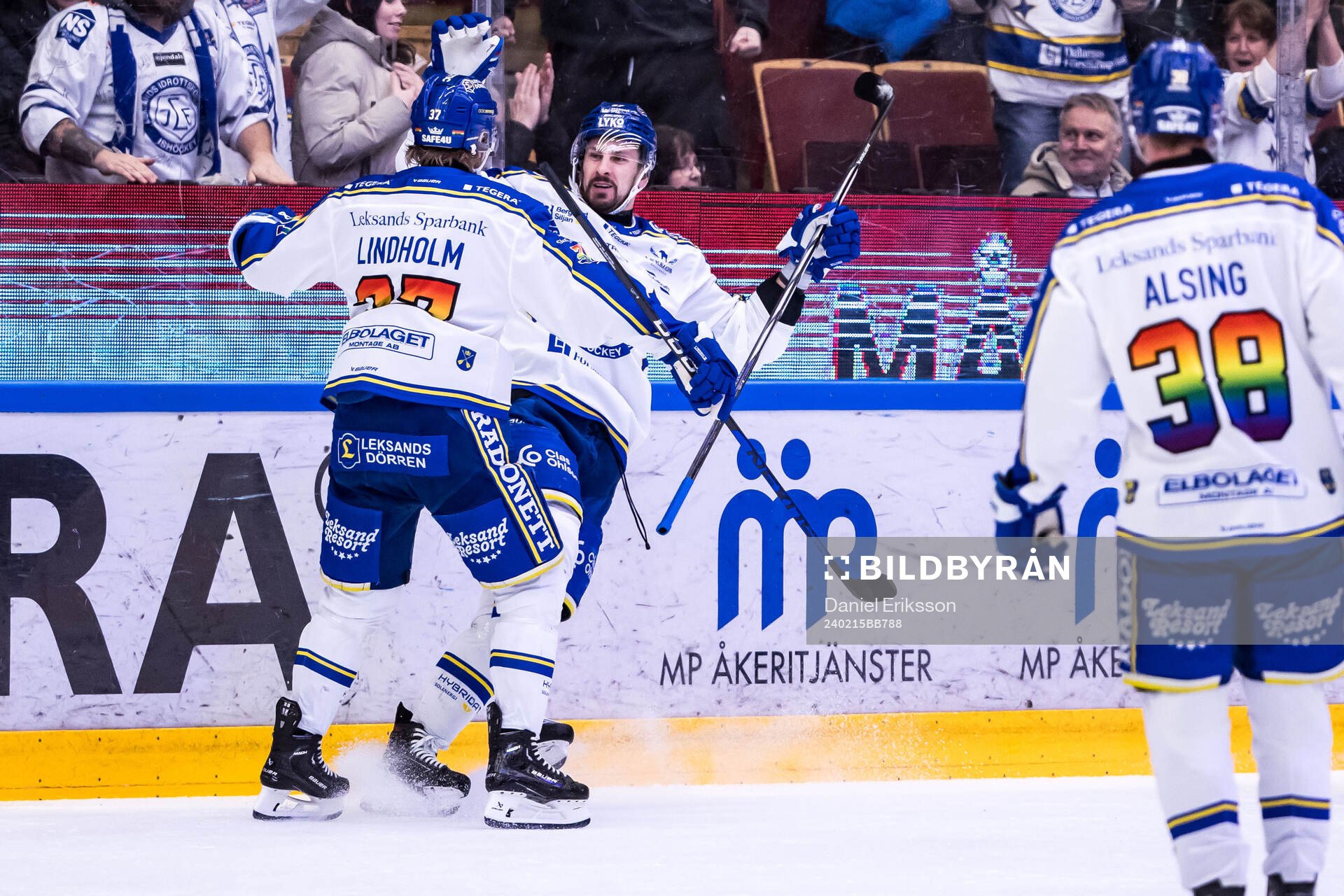 Leksands Marek Hrivik jublar