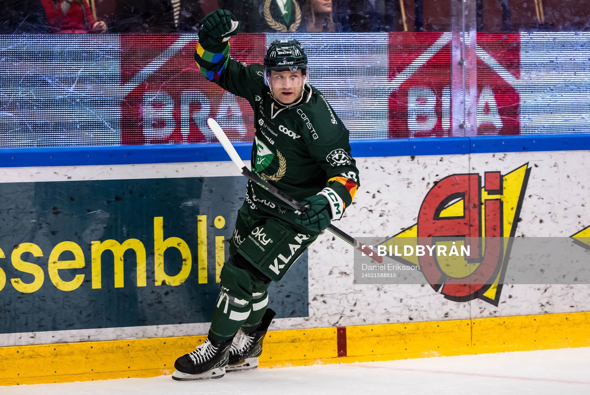 Färjestads Marcus Nilsson jublar