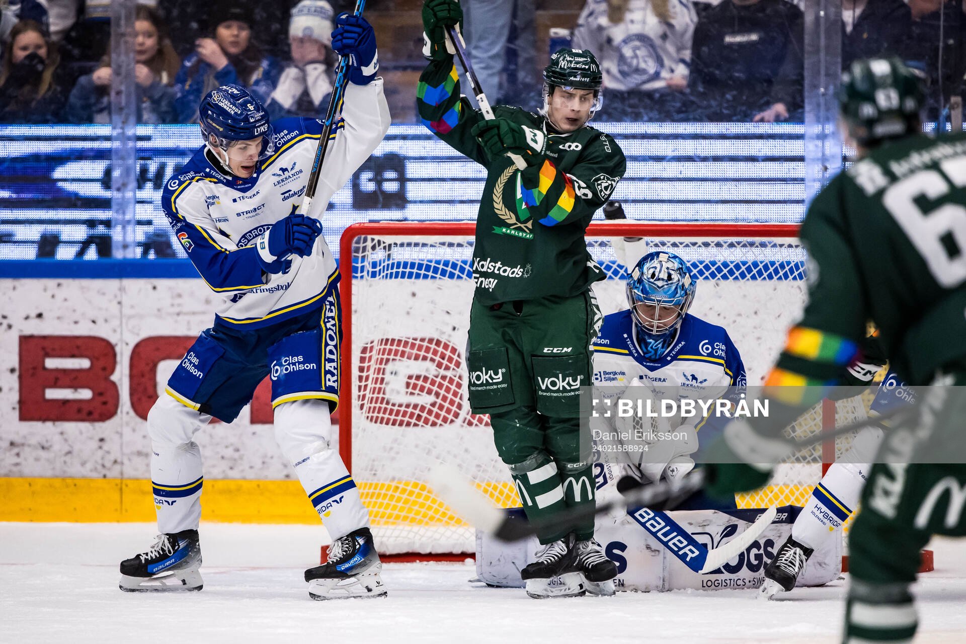Leksands Alexander Lundqvist och Färjestads Marcus