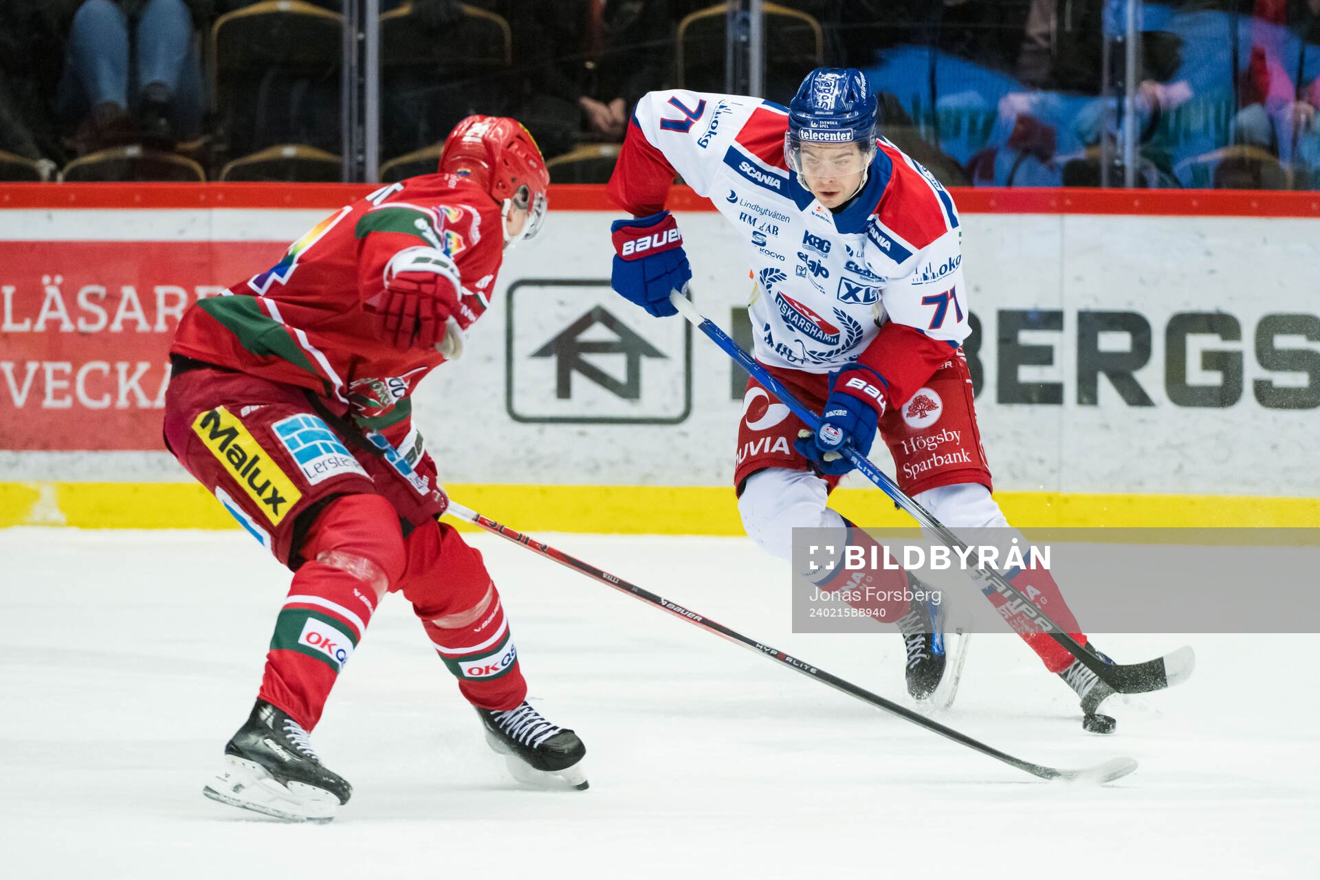 Oskarshamns Viktor Lodin och MoDos Erik Walli Walterholm