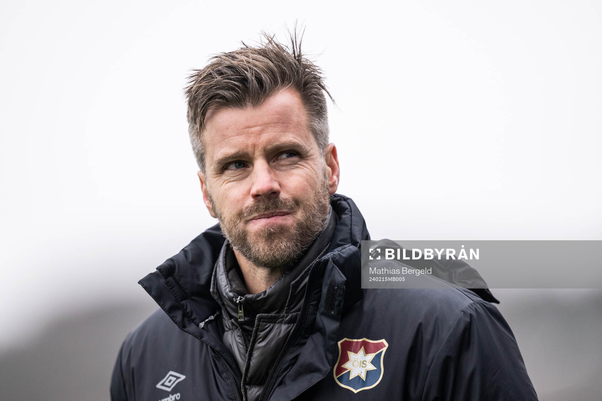 Sportchef Pontus Farnerud under en träning med Örgryte den 15 februari 2024 i Mölndal. 