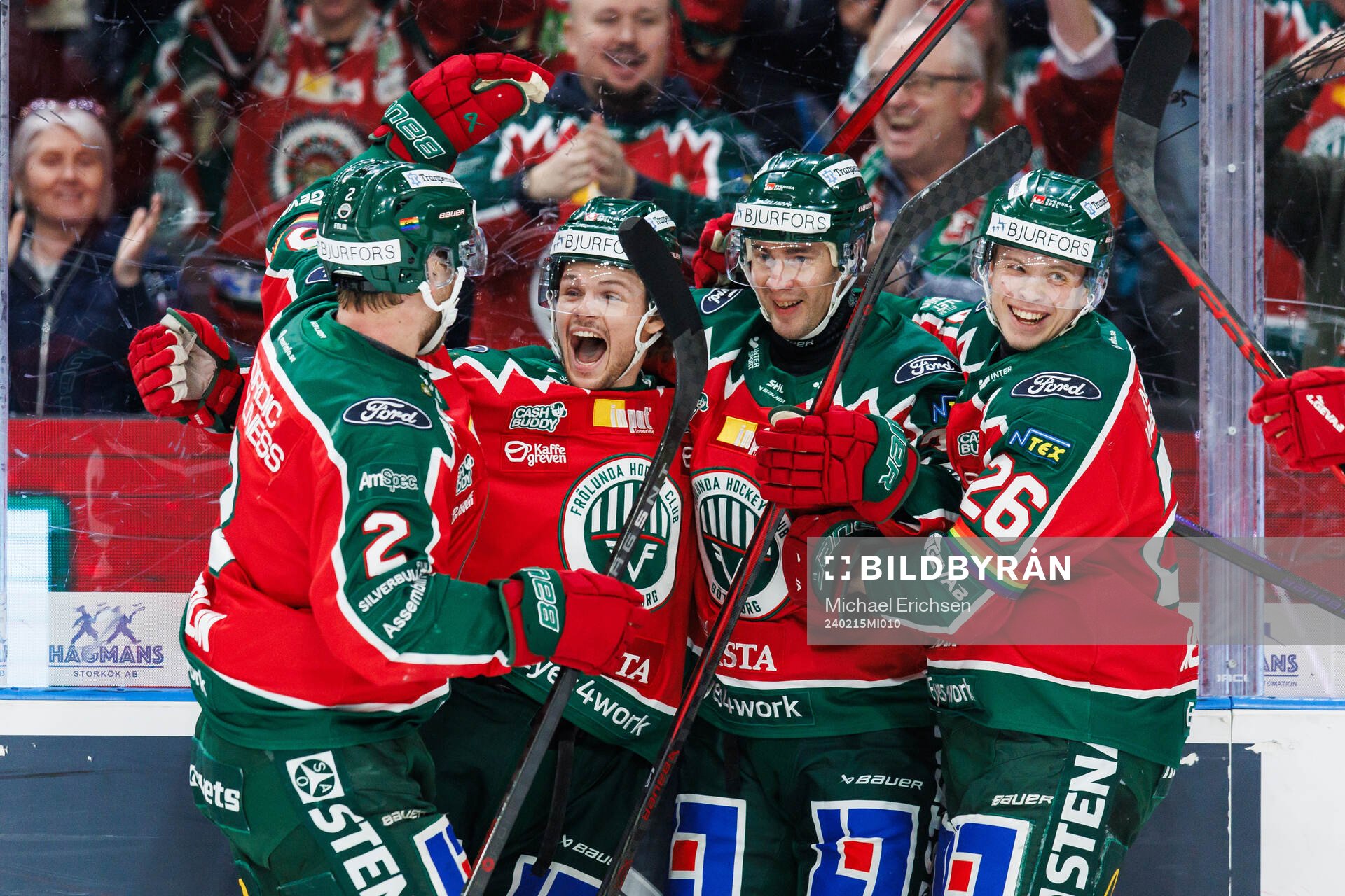 Frölundas Malte Strömwall jublar