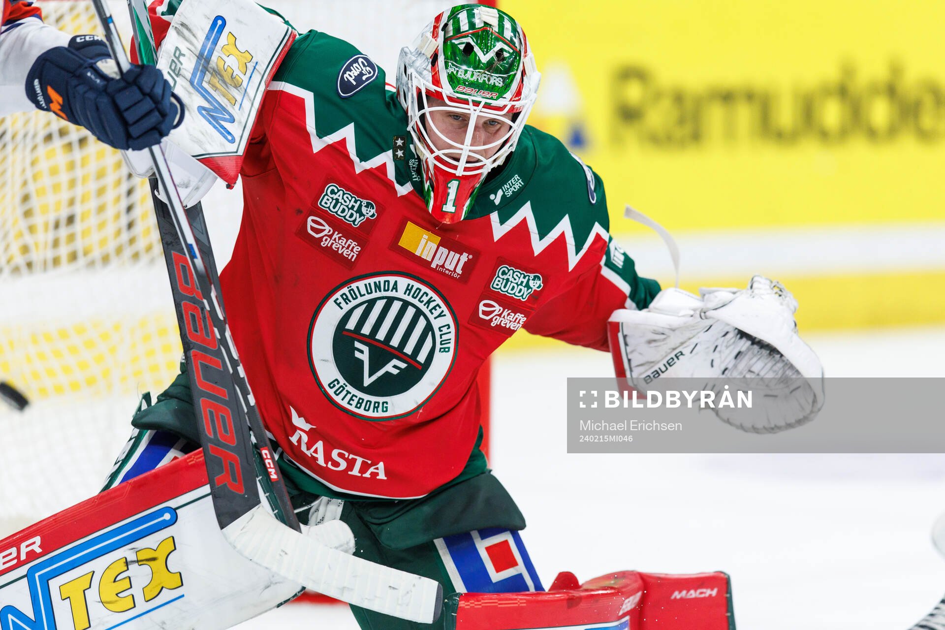 Frölundas målvakt Lars Johansson släpper in 5-3