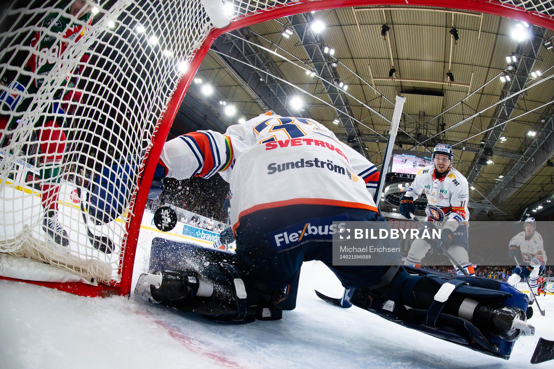 Frölundas Malte Strömwall trycker in 3-0 bakom Växjös