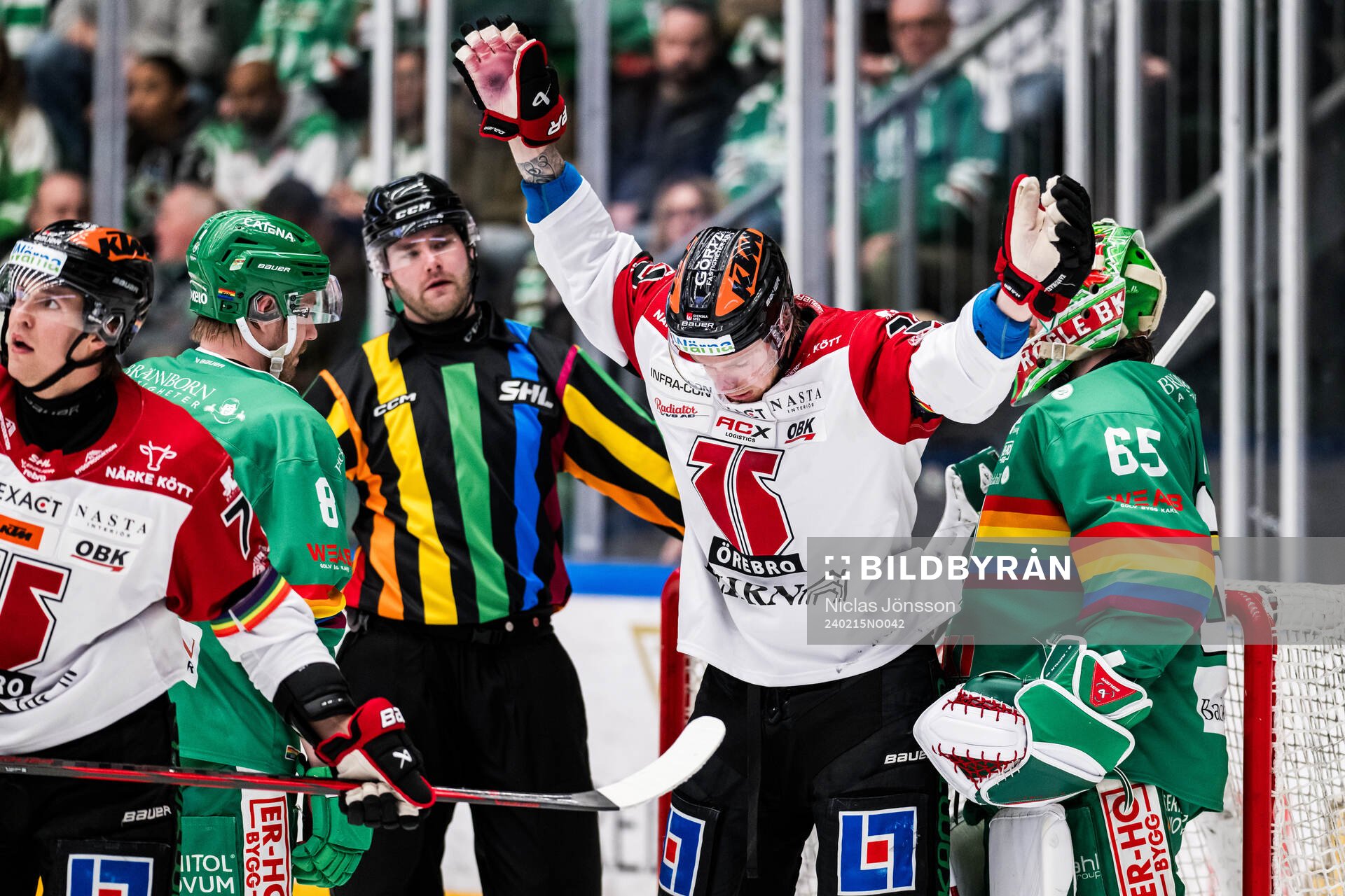Örebros Christopher Mastomäki reagerar