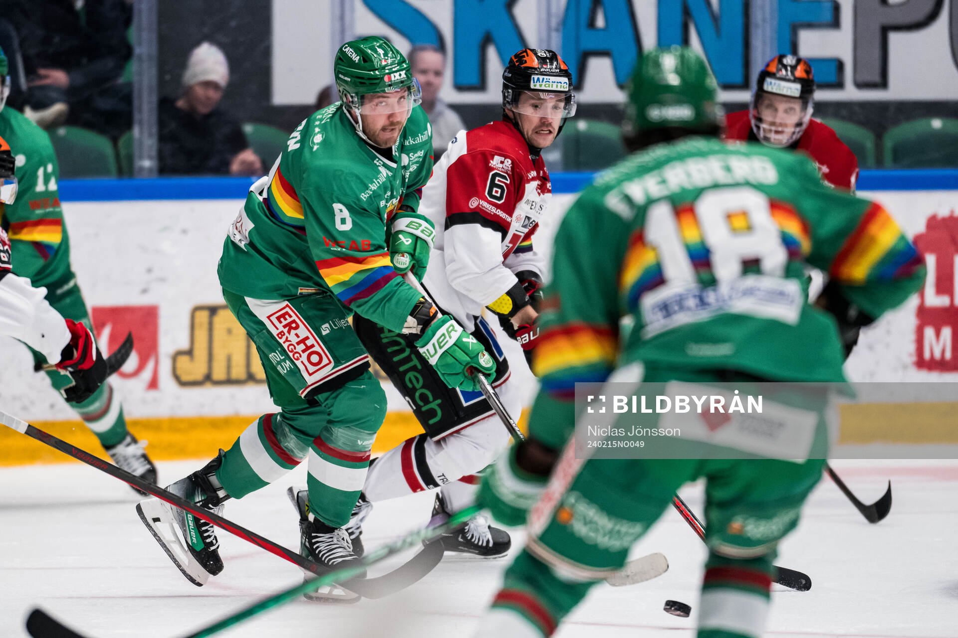 Rögles Linus Sandin och Örebros Filip Berglund
