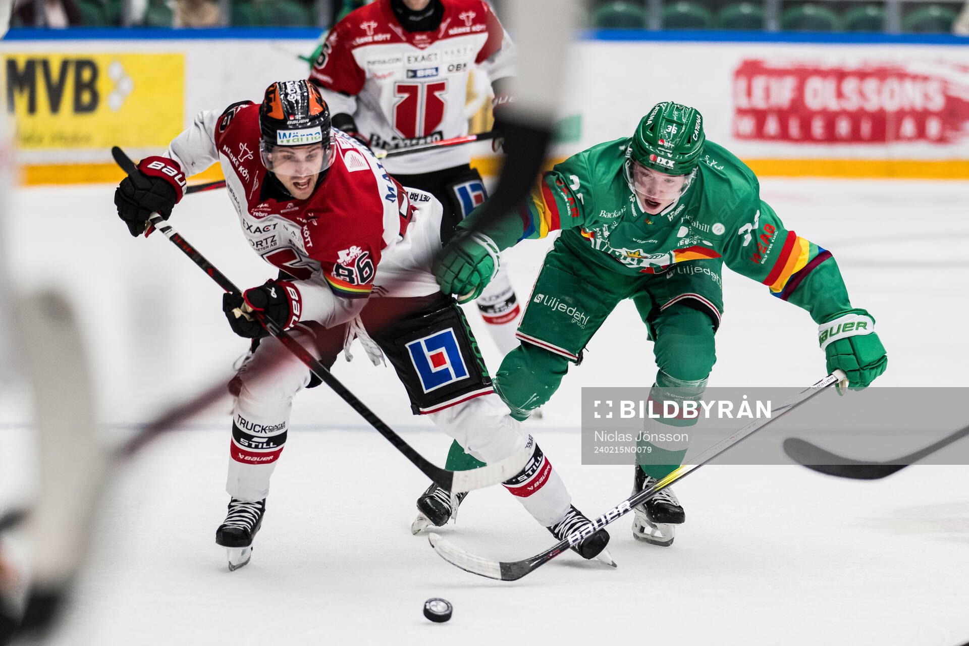 Örebros Mathias Bromé och Rögles Axel Smeds