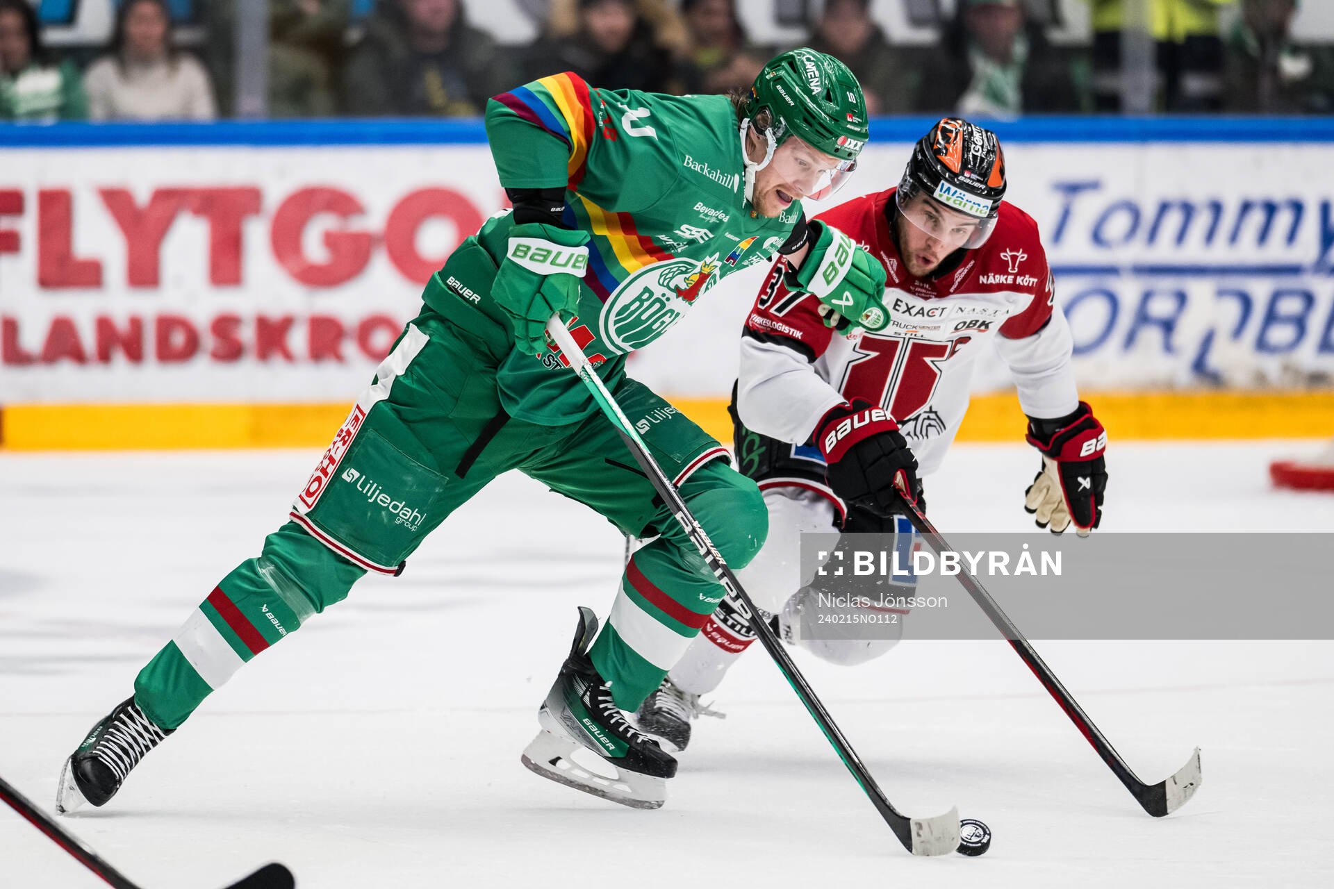 Rögles Rodrigo Abols  och Örebros Glenn Gustafsson
