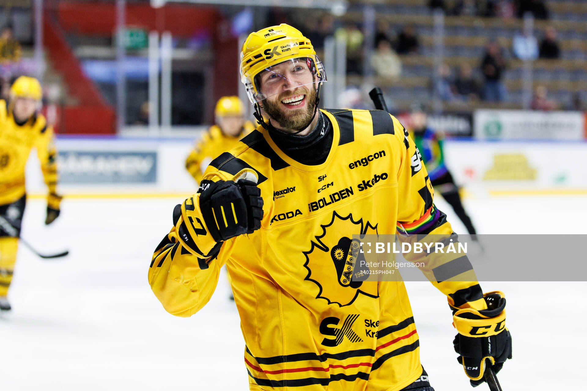 Skellefteås Petter Granberg jublar