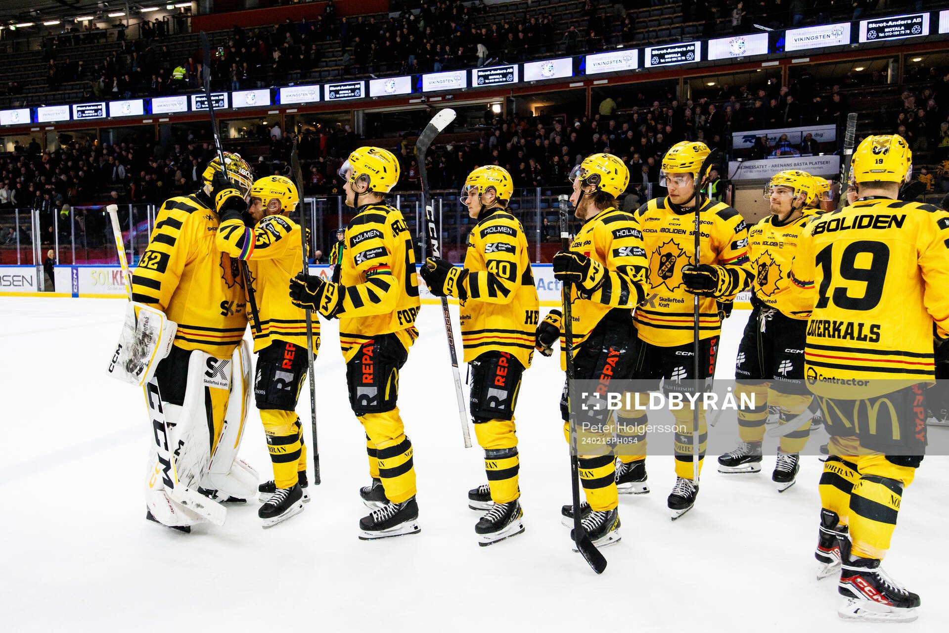 Skellefteås spelare jublar