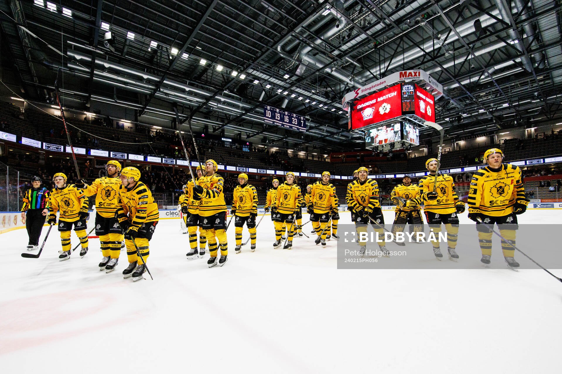 Skellefteås spelare jublar