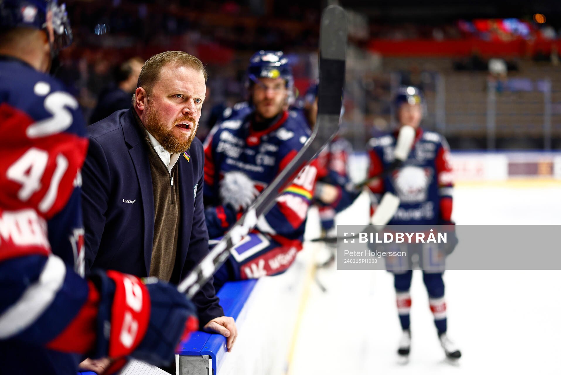 Linköpings tränare Klas Östman reagerar