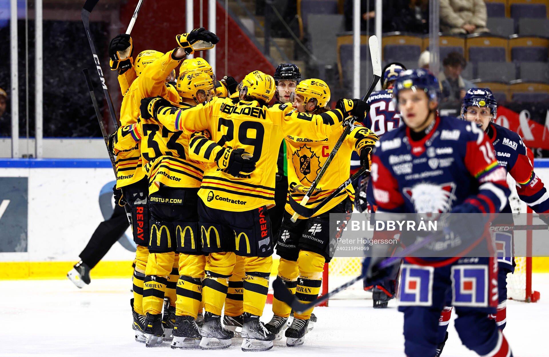 Skellefteås spelare jublar