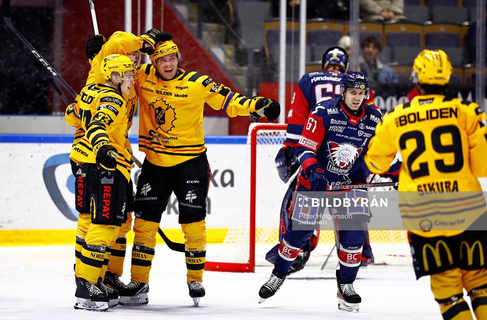 Skellefteås spelare jublar