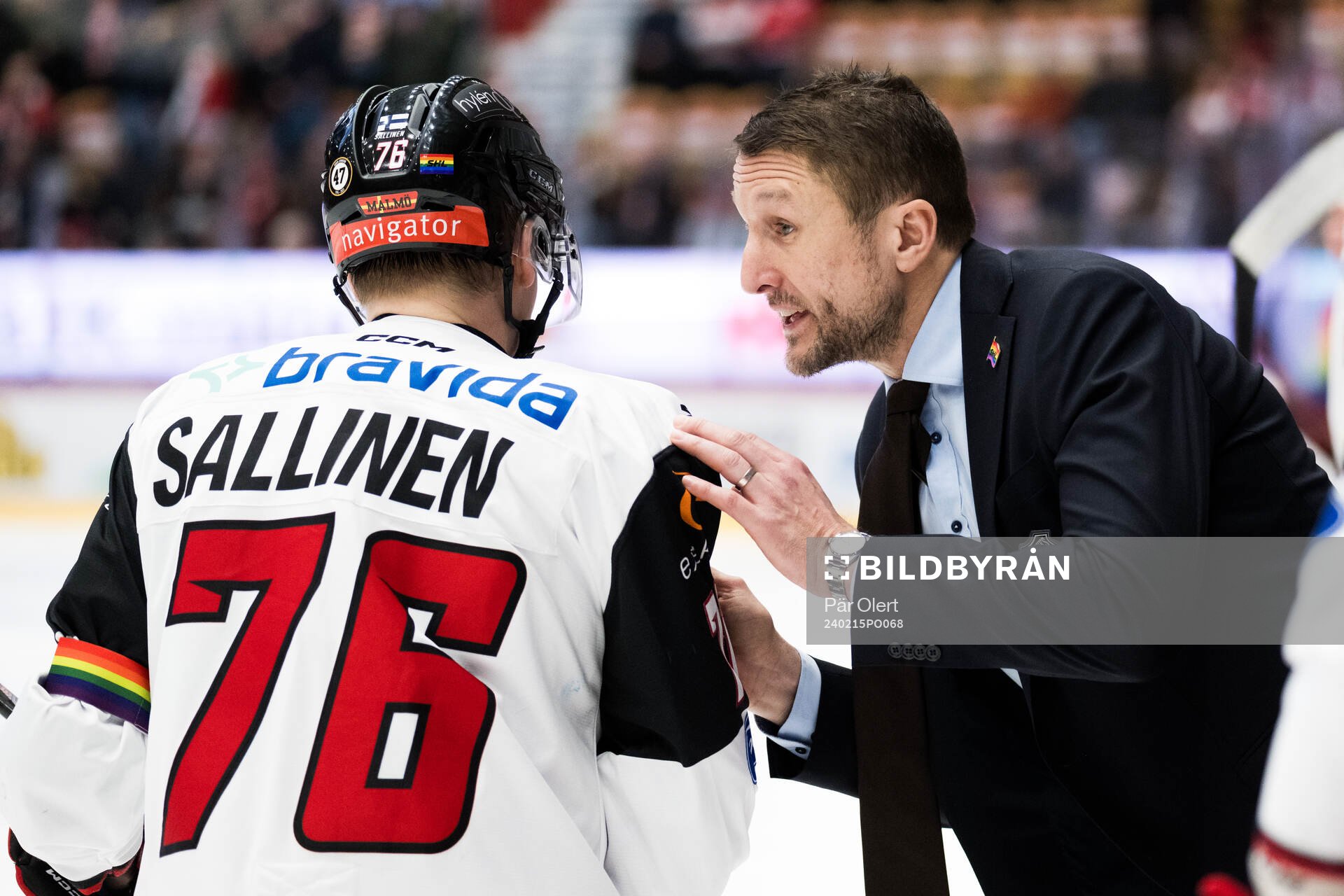 Malmö Redhawks tränare Tomas Kollar och Tomi Sallinen