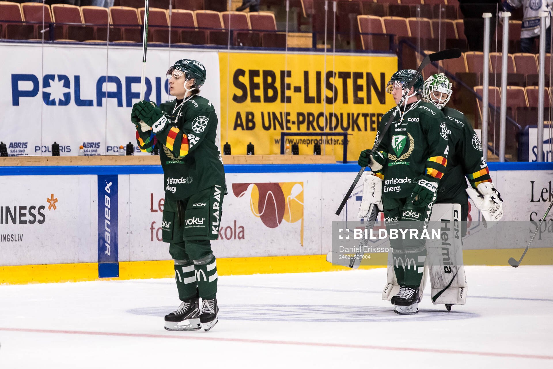 Färjestads Per Åslund jublar