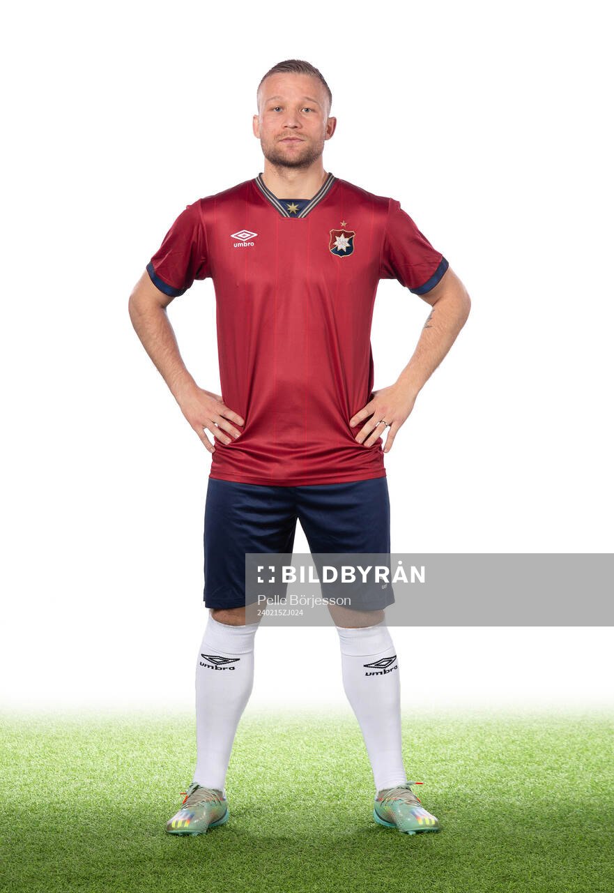Örgrytes Nicklas Bärkroth poserar för ett porträtt den 15 februari 2024 i Göteborg.