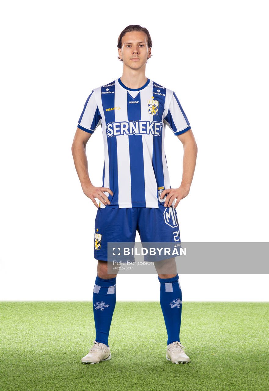 Göteborgs Lucas Kåhed poserar för ett porträtt den 15 februari 2024 i Göteborg.