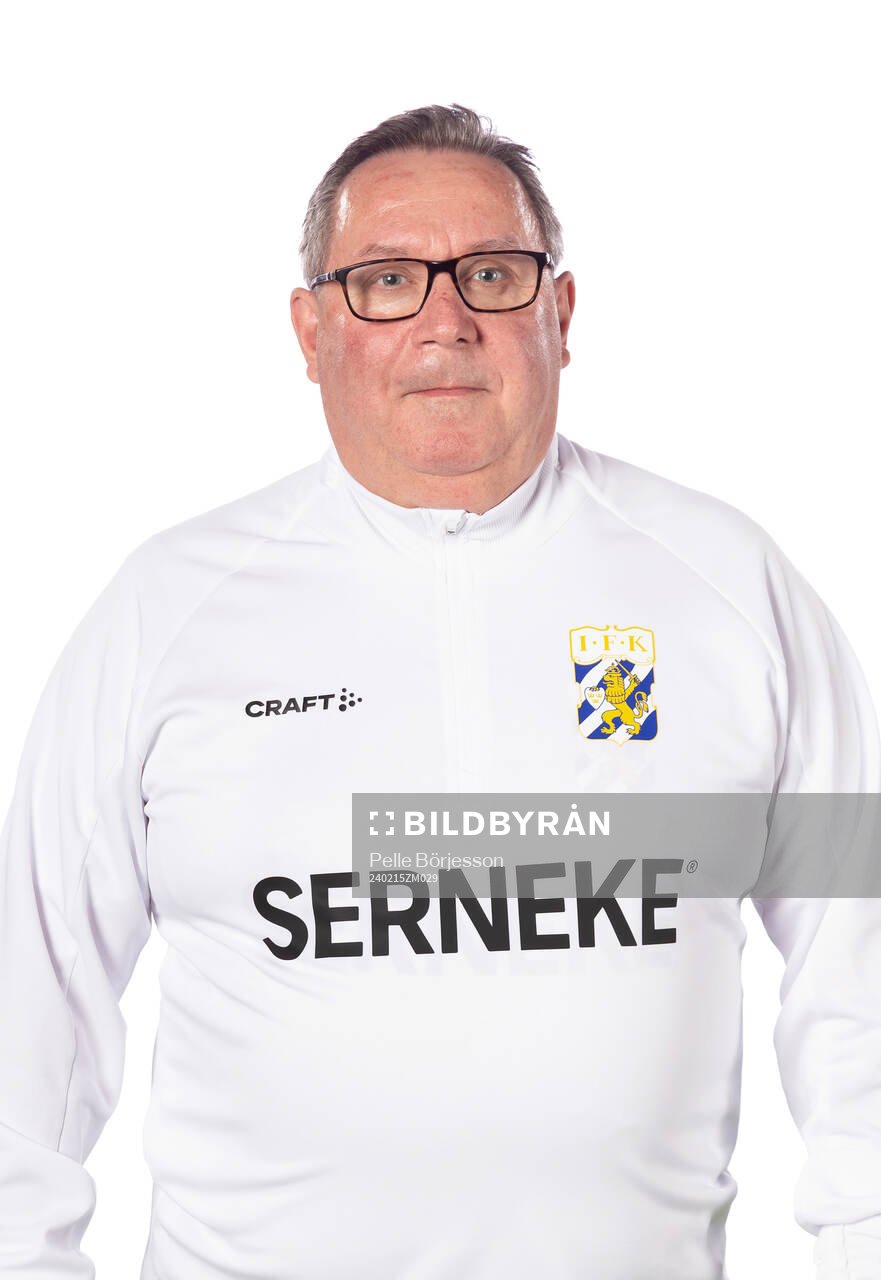 Göteborgs materialförvaltare Rolf Gustavsson poserar för ett porträtt den 15 februari 2024 i Göteborg.