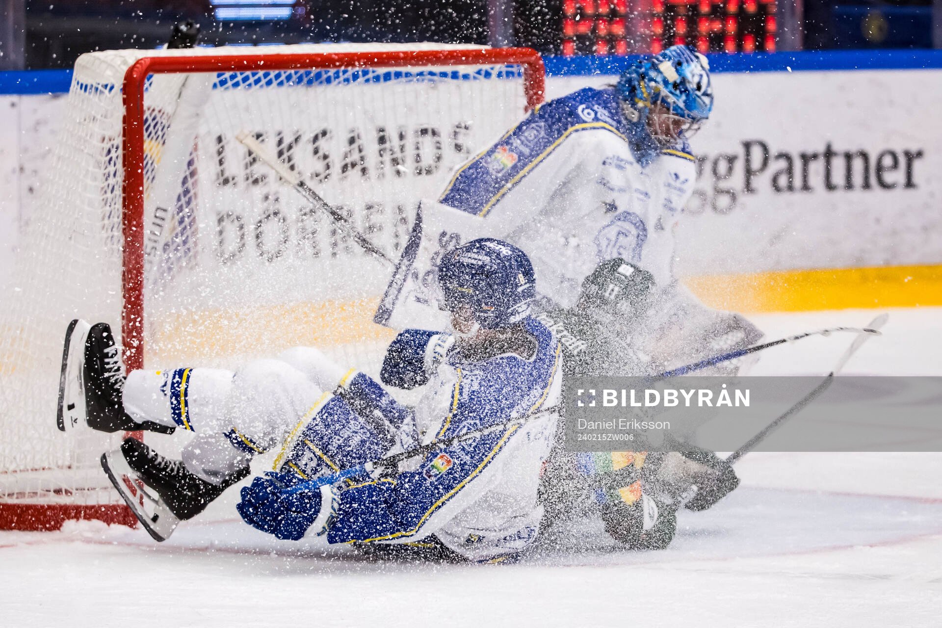 Leksands Matt Caito och Färjestads Joakim Nygård och
