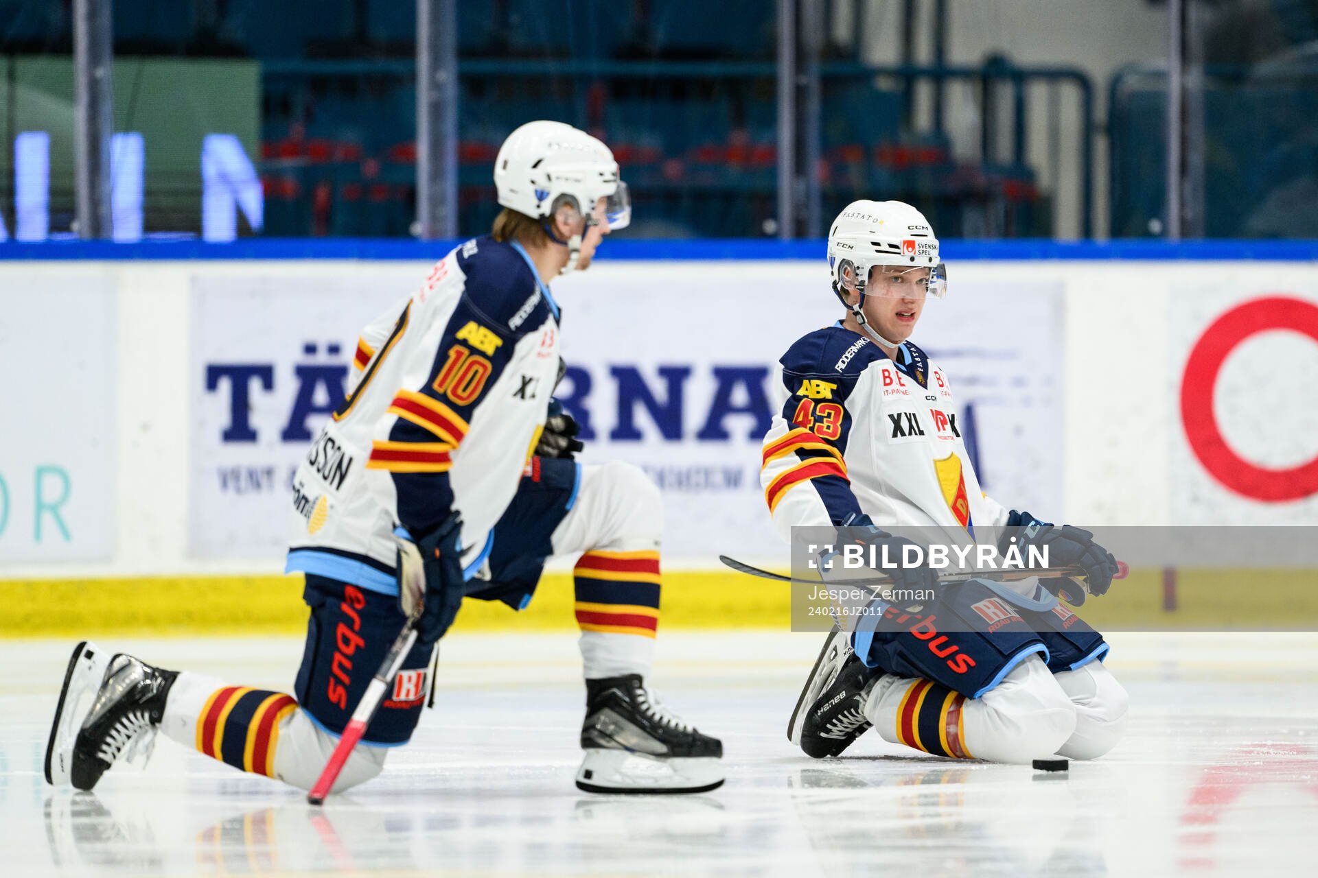 Djurgårdens Jakob Ragnarsson och Kalle Loponen