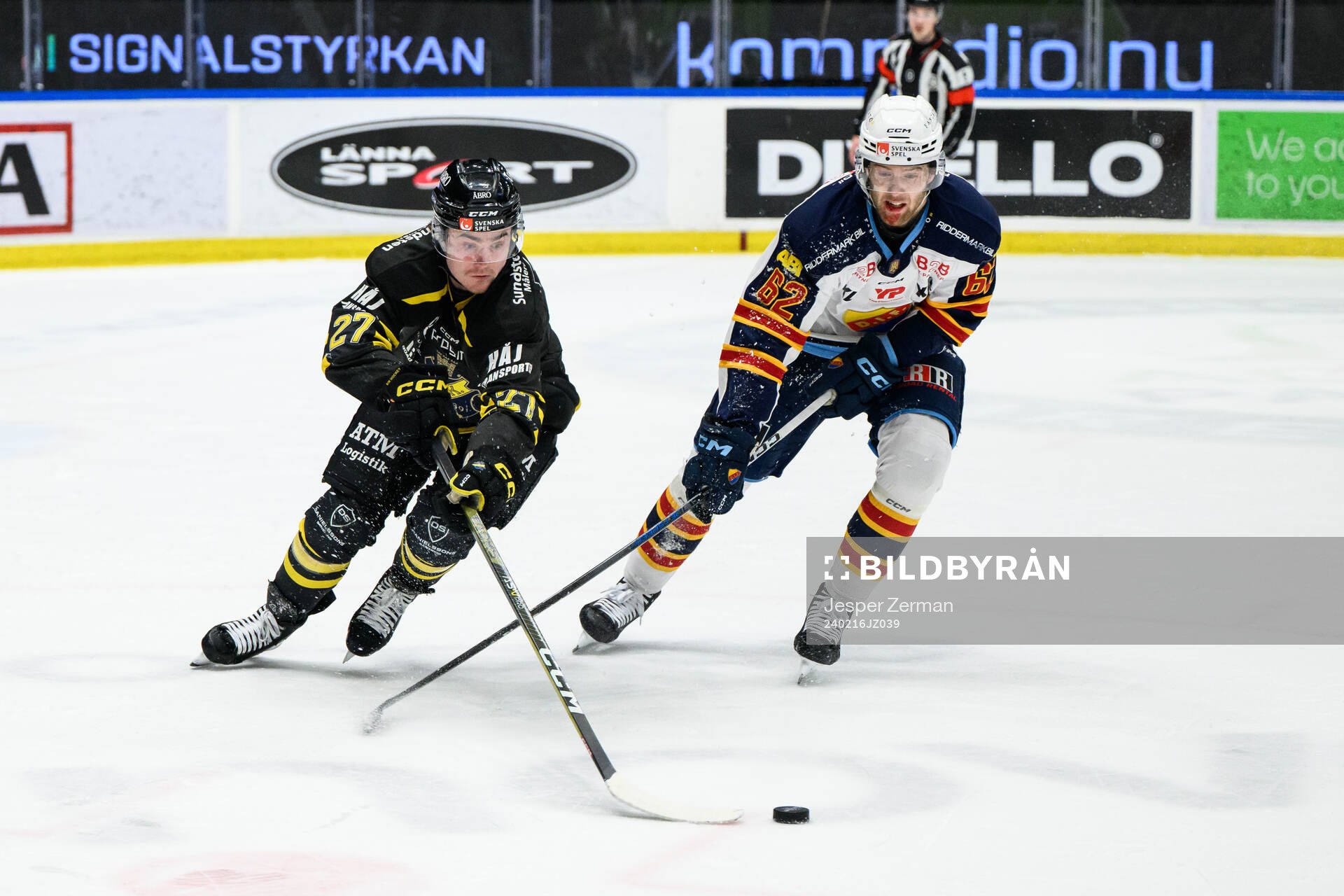 AIKs Christoffer Björk och Djurgårdens Wiktor Nilsson