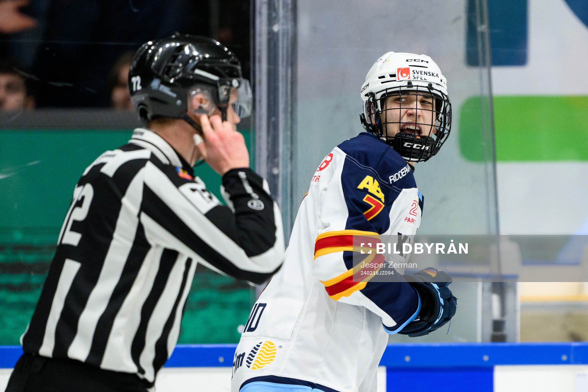 Djurgårdens Victor Eklund reagerar