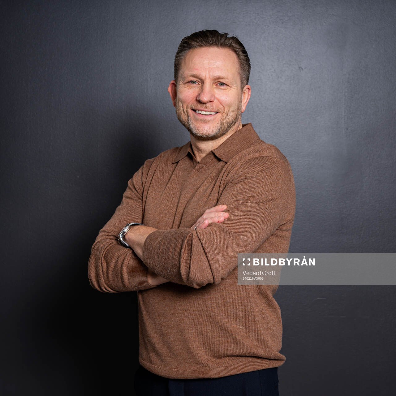 Steinar Nilsen of Toppfotball Kvinner (TFK) poses for a
