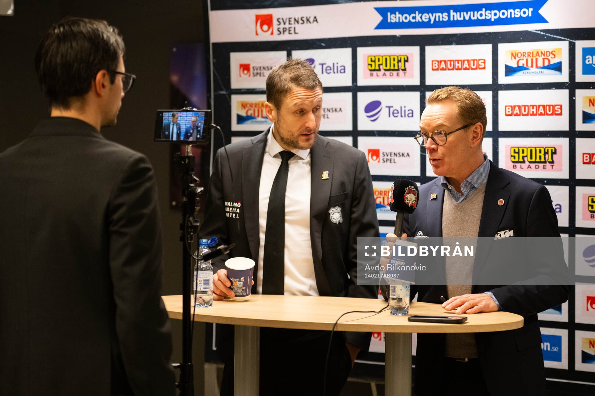 Malmö Redhawks tränare Tomas Kollar och tränare Niklas