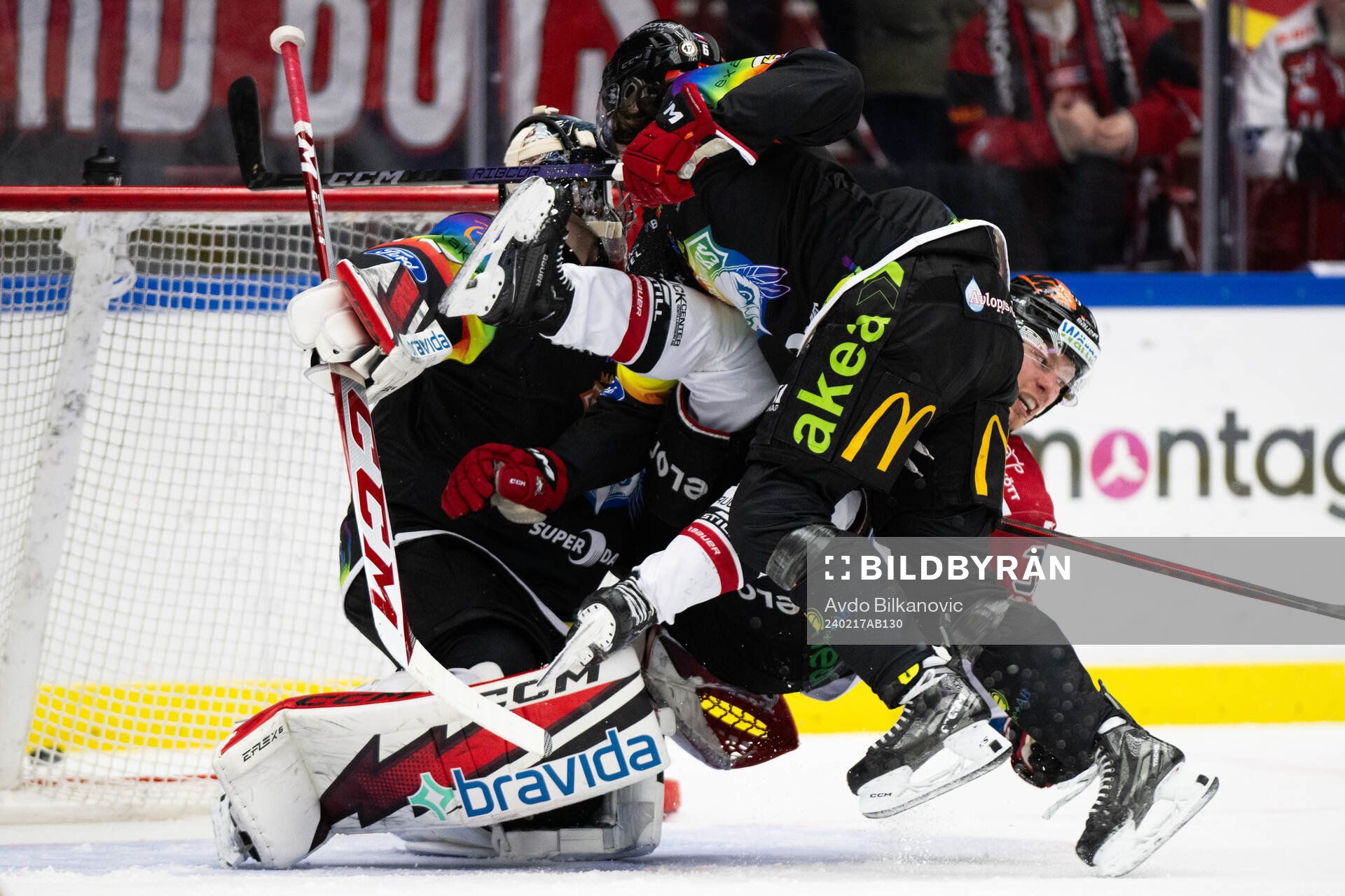 Malmö Redhawks målvakt Daniel Marmenlind och Dominik