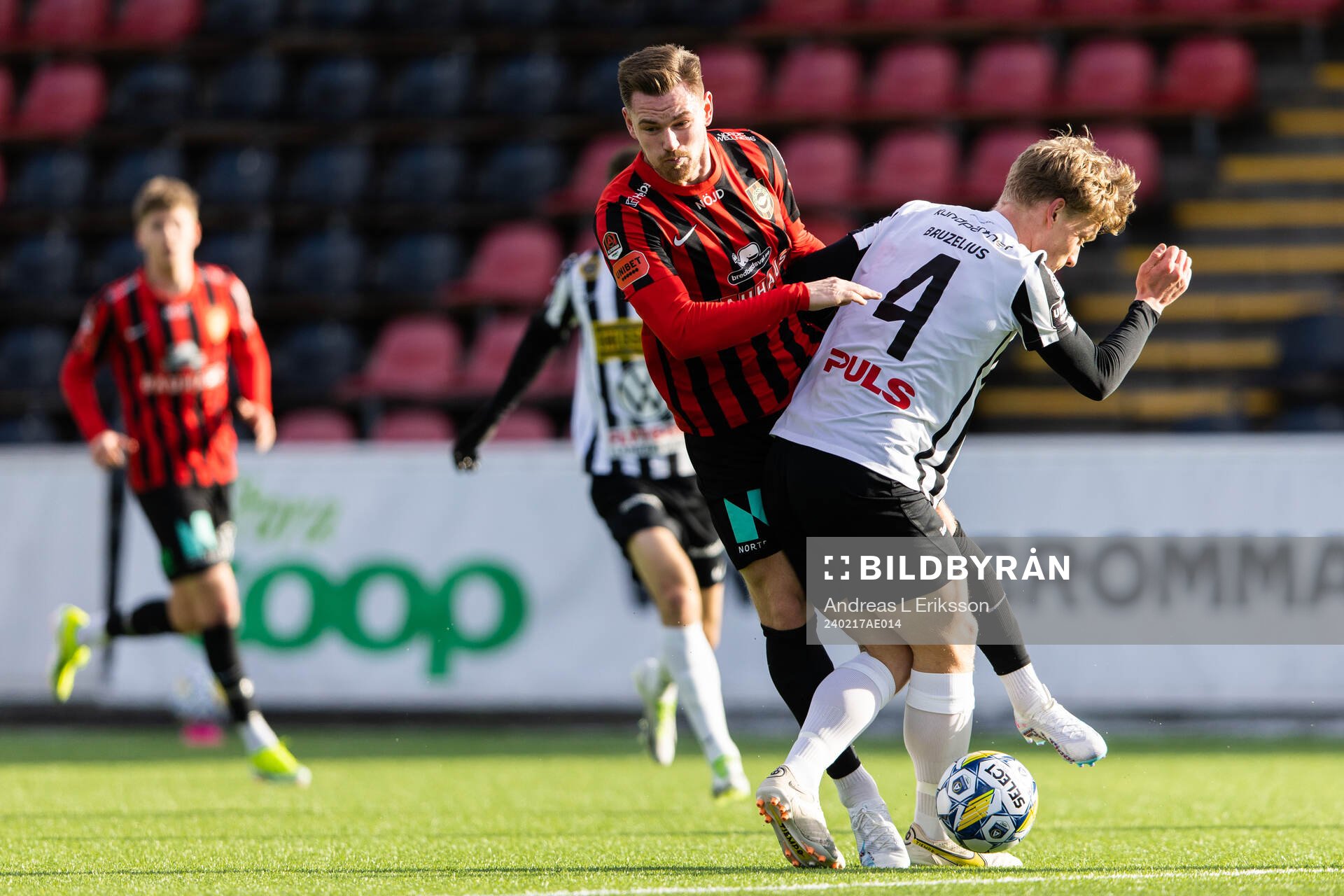 Brommapojkarnas Rasmus Örqvist och Landskronas Gustaf