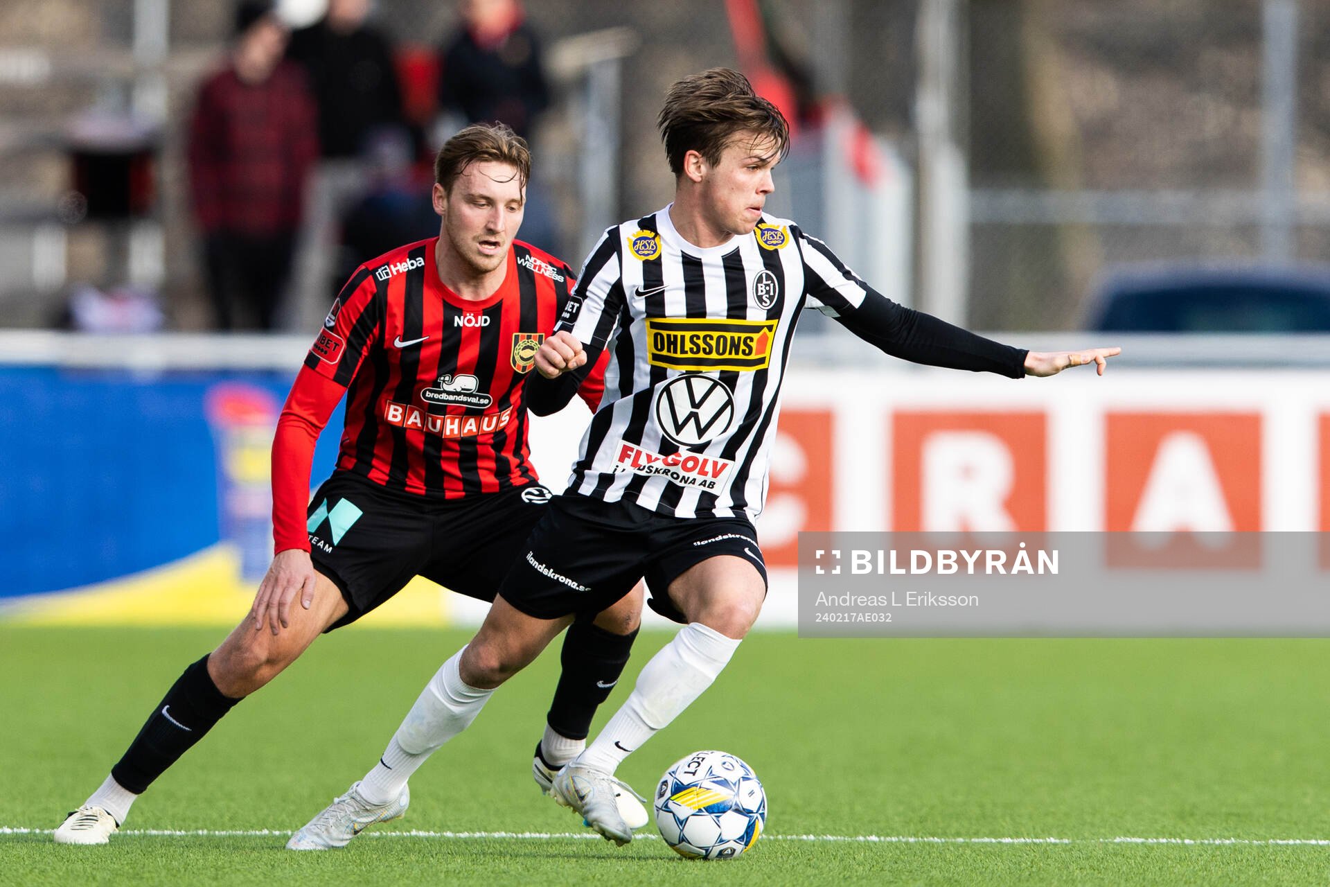 Brommapojkarnas Alexander Abrahamsson och Landskronas