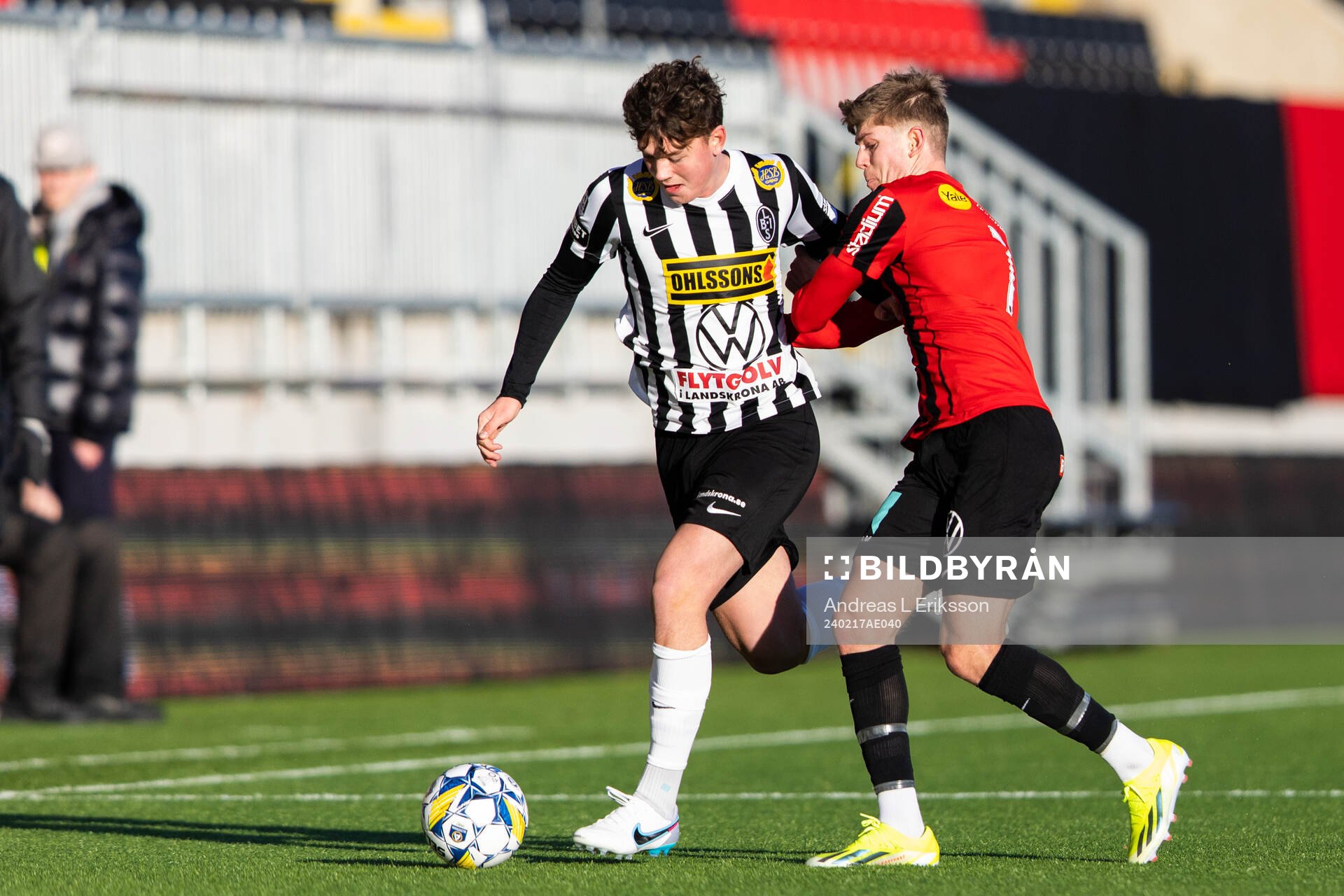 Landskronas Max Nilsson och Brommapojkarnas Frederik