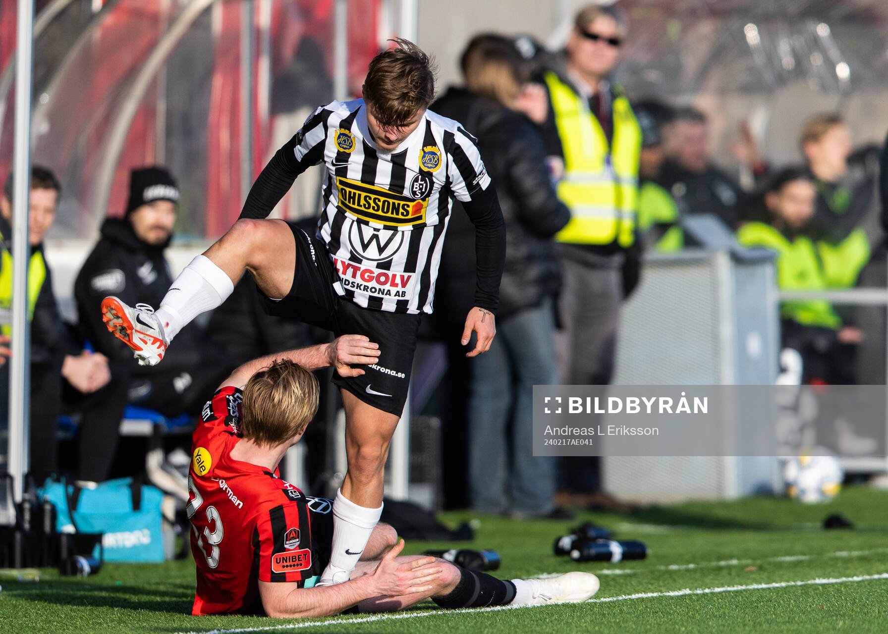 Landskronas Vincent Sundberg och Brommapojkarnas Tim Waker