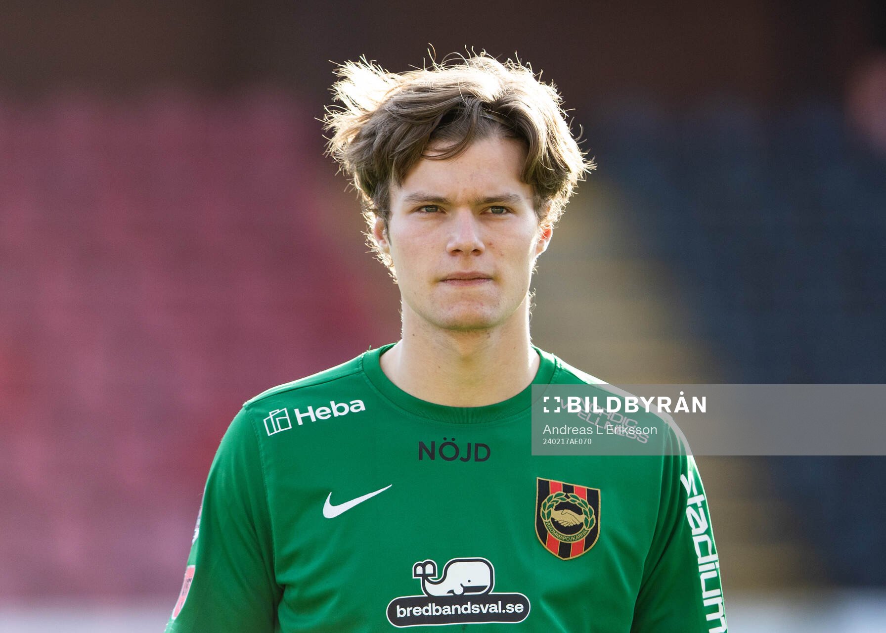 Brommapojkarnas målvakt Filip Sidklev