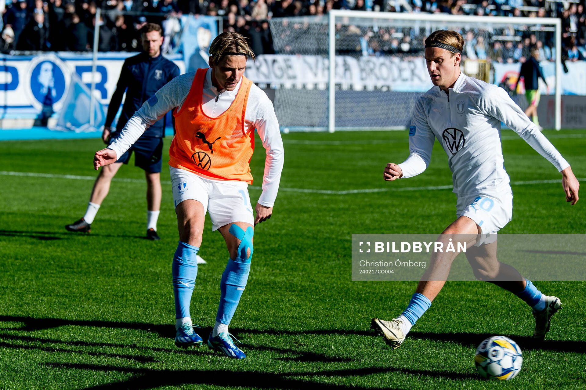 Malmö FFs Jens Stryger Larsen och Erik Botheim