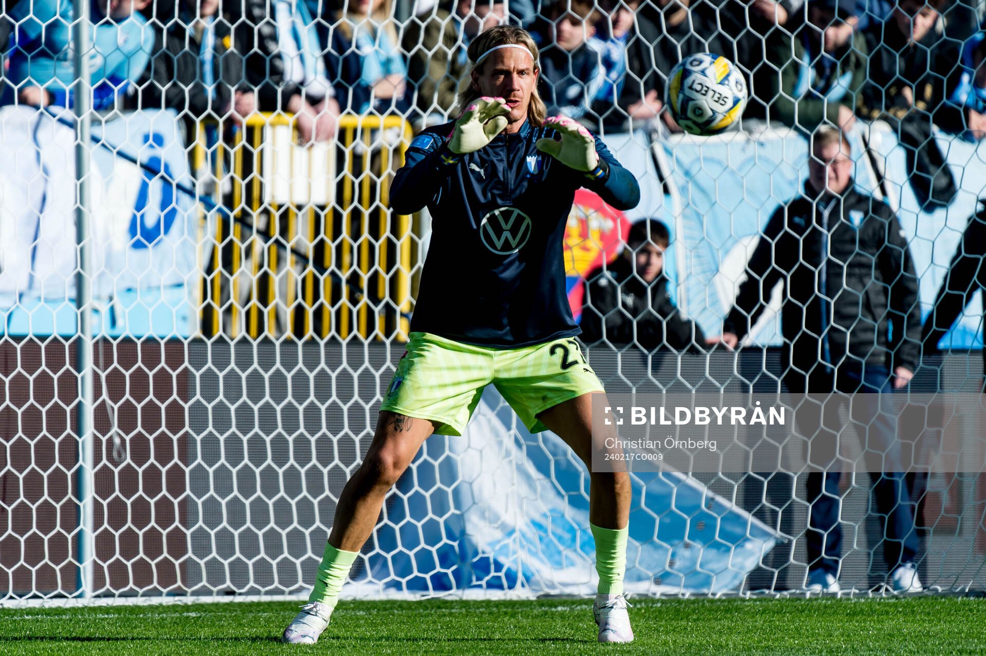 Malmö FFs målvakt Johan Dahlin