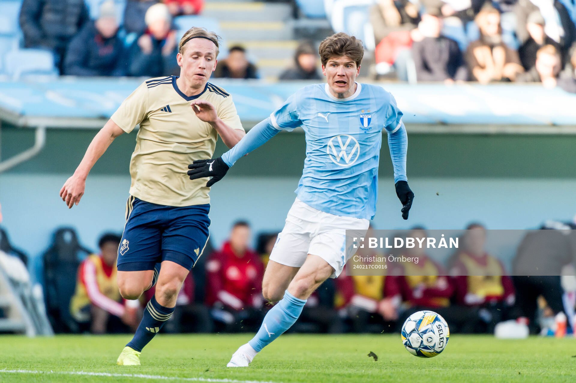 Östers IFs David Seger och Malmö FFs Oliver Berg