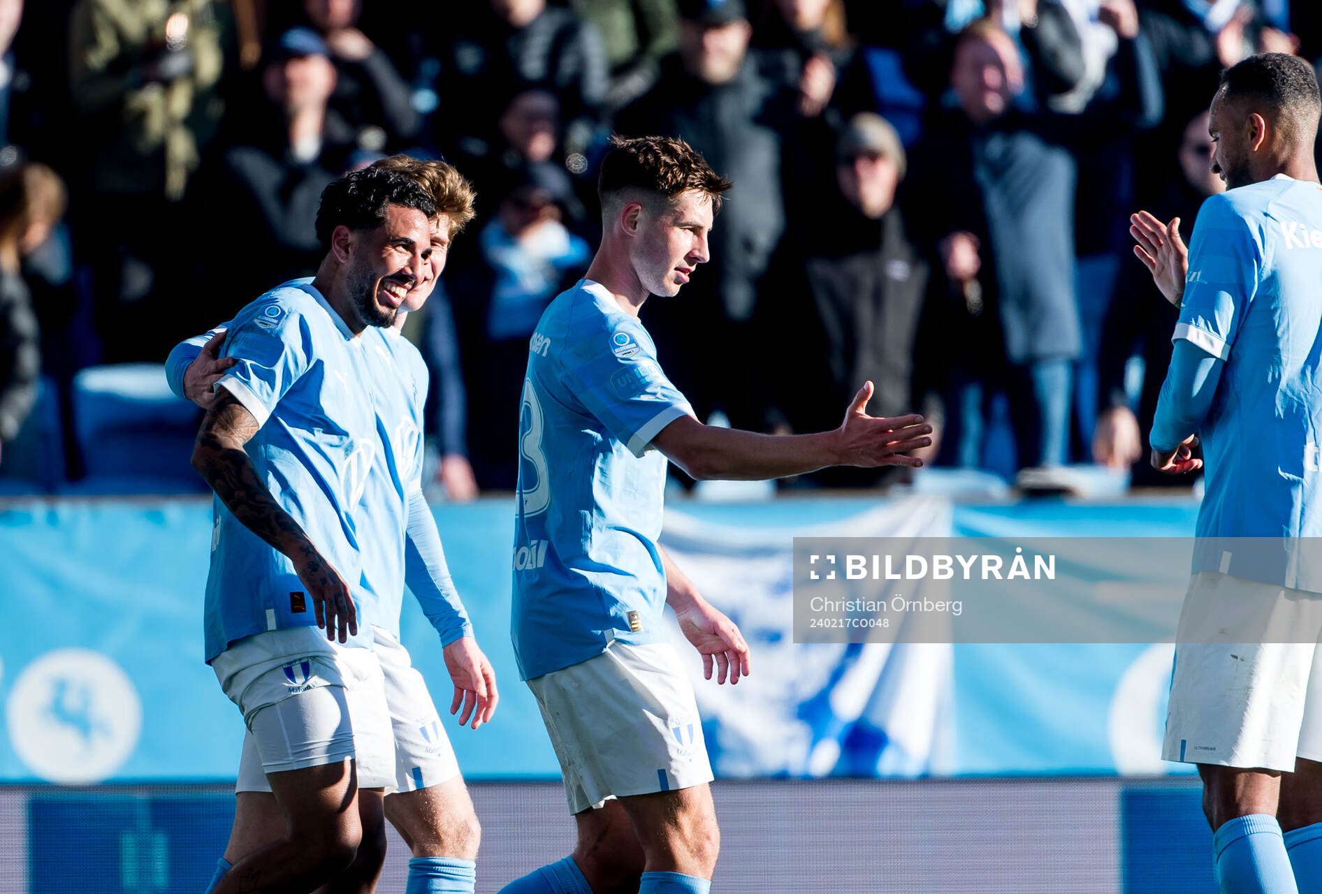 Malmö FFs Sergio Pena jublar