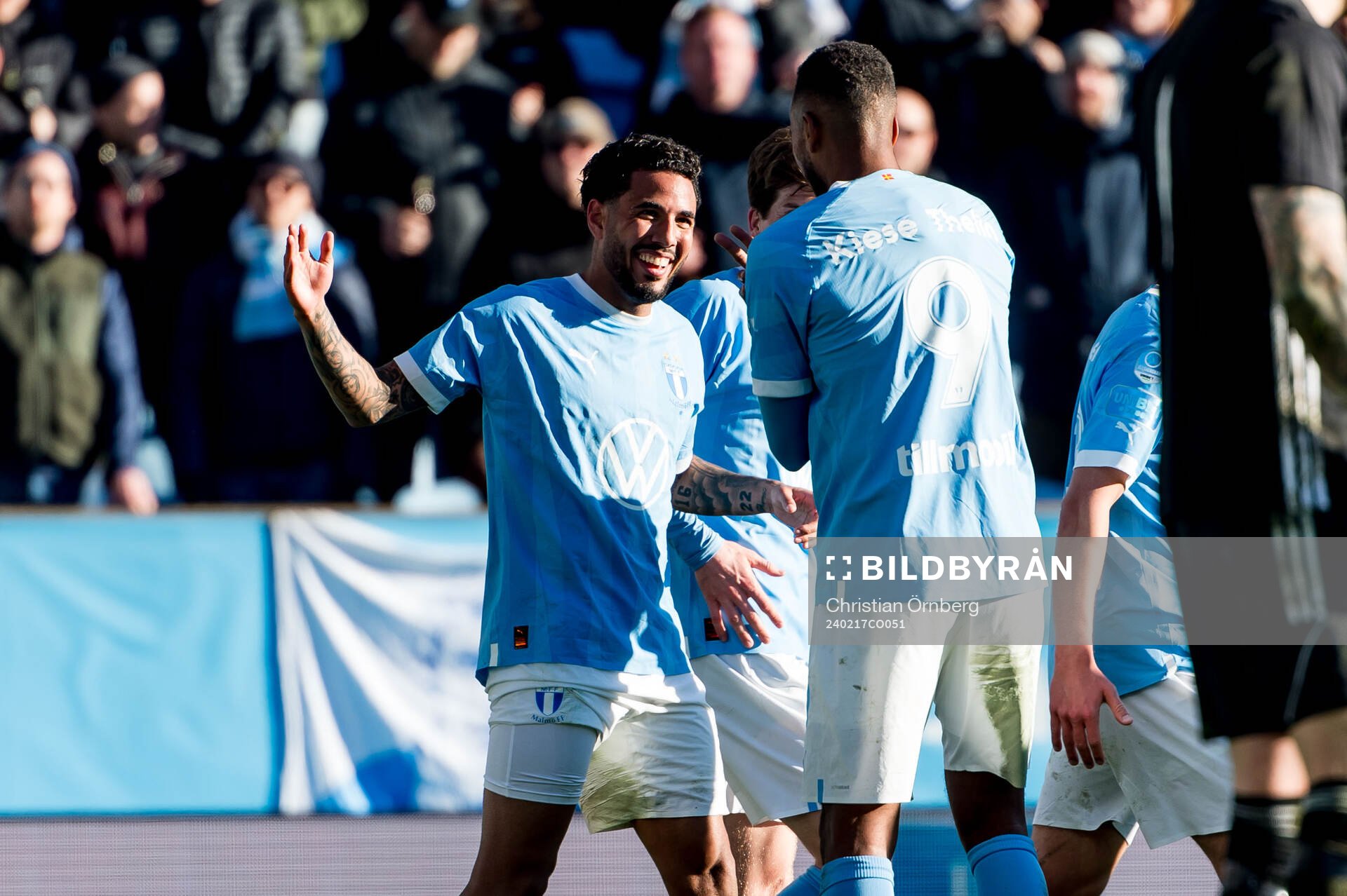Malmö FFs Sergio Pena jublar