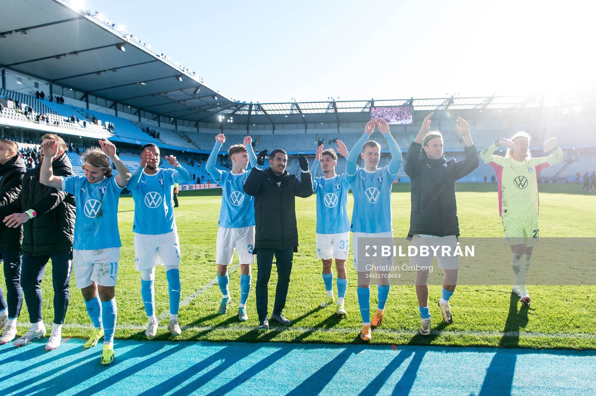 Malmö FFs spelare jublar