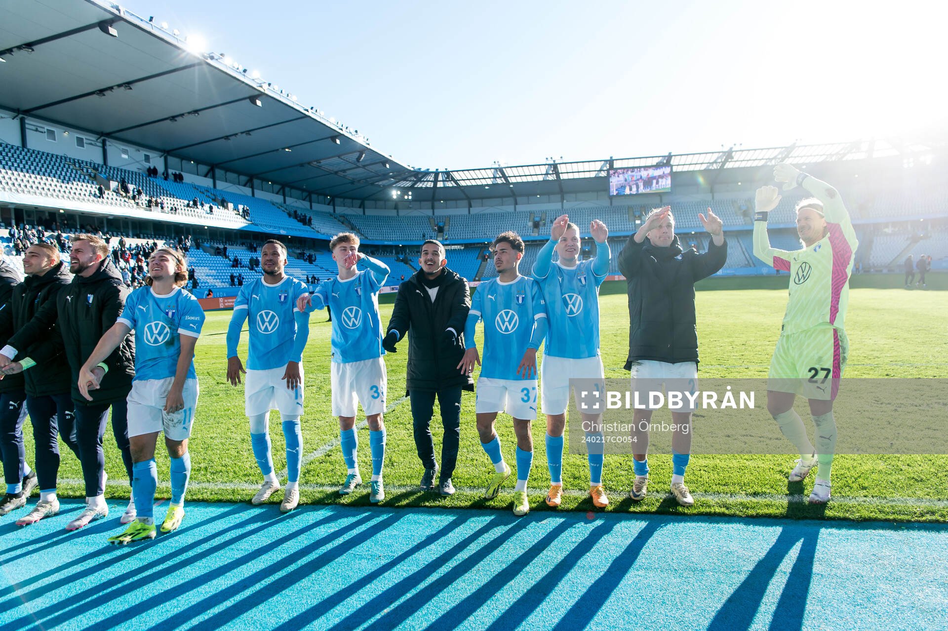 Malmö FFs spelare jublar