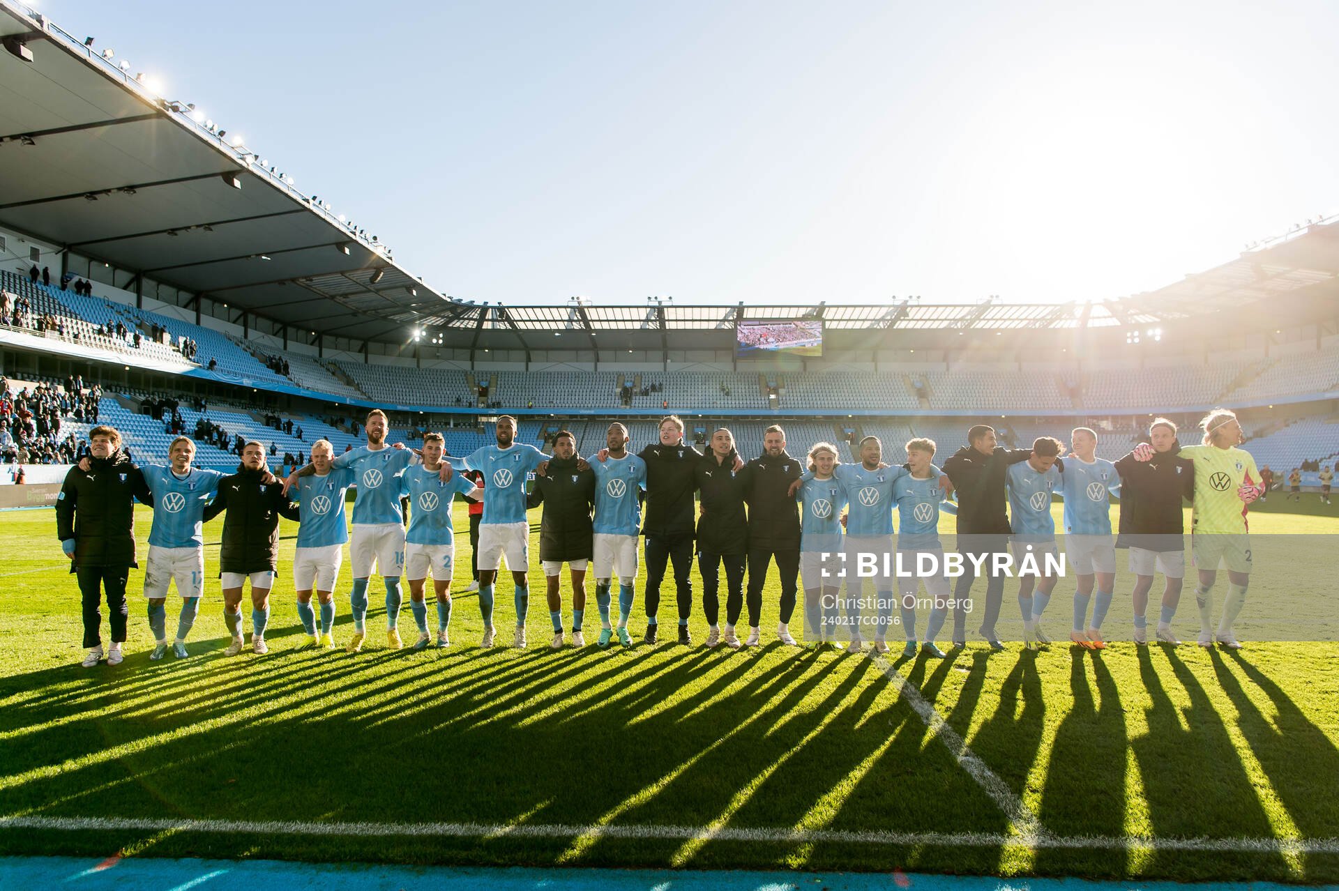 Malmö FFs spelare jublar