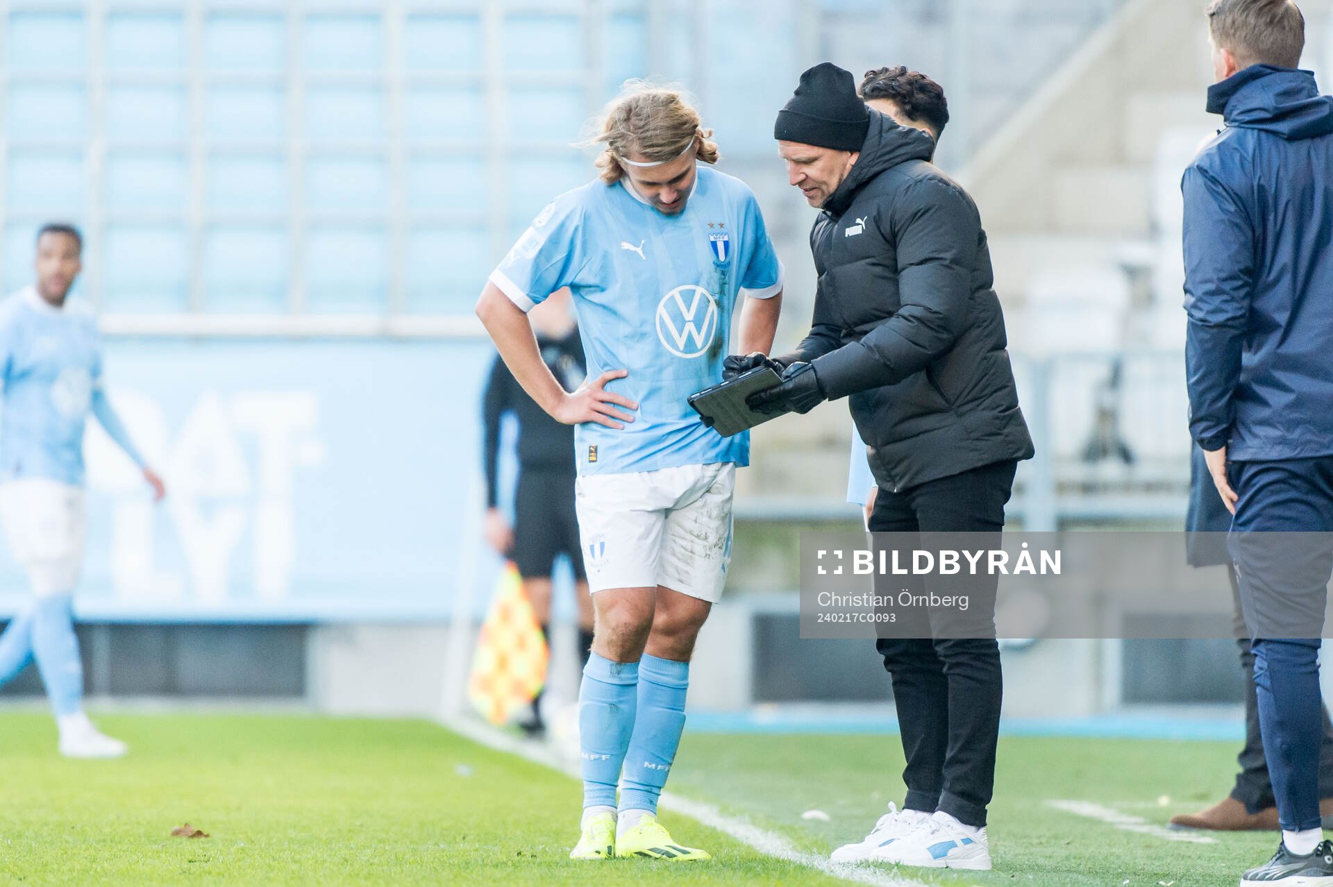 Malmö FFs Sebastian Nanasi och tränare Henrik Rydström